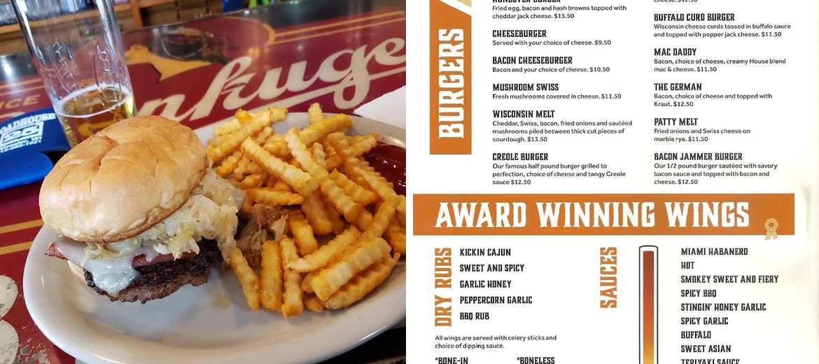 Roadhouse 25 Menu